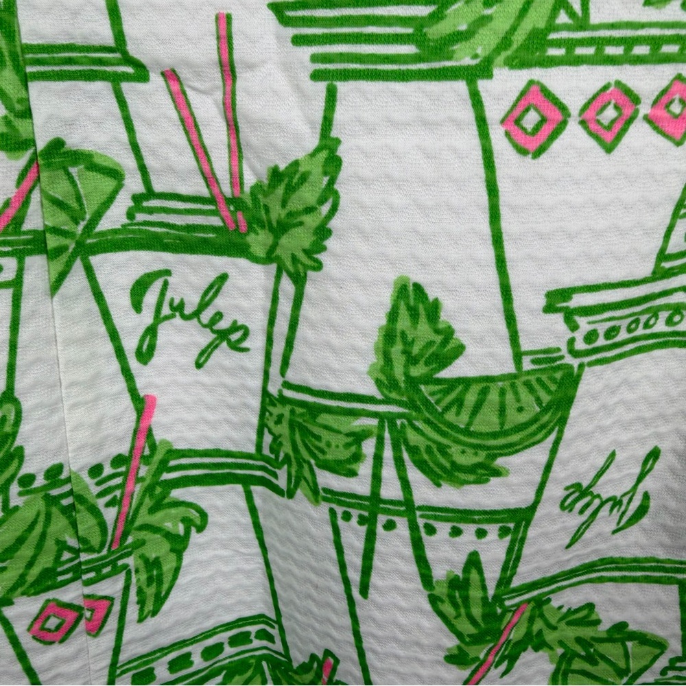 Lilly Pulitzer Lacina Mint Julep Kentucky Derby Shift Lattice Dress Size 10 - Picture 4 of 15
